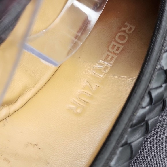 ROBERT ZUR LEATHER WOVEN CUTE  FLATS SIZE 40 IN GUC - Picture 4 of 16